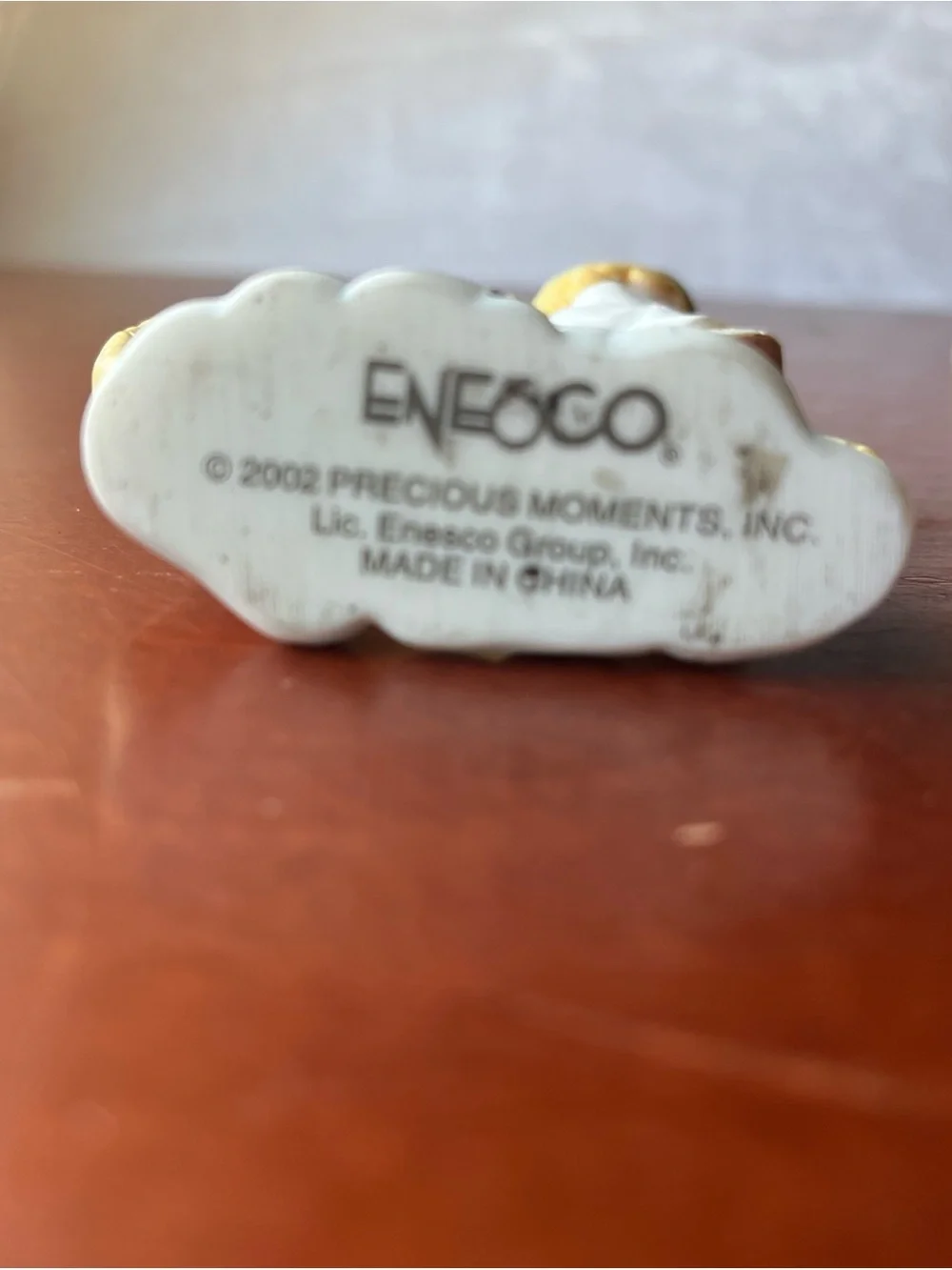 2002 Enesco Precious Moments Alphabet Figurine Letter Q “Angelic